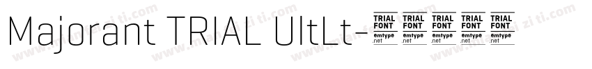 Majorant TRIAL UltLt字体转换